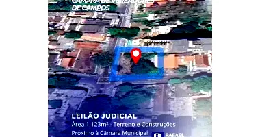Área de 1.126m² no Centro de Campos dos Goytacazes/RJ