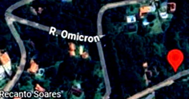 Terreno de 1.904m² com topografia declive acentuado, mata nativa