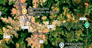 Terreno Rural com 15,609 Hectares em Marília