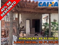 Casa com 2 quartos e varanda em Demerval Lobão