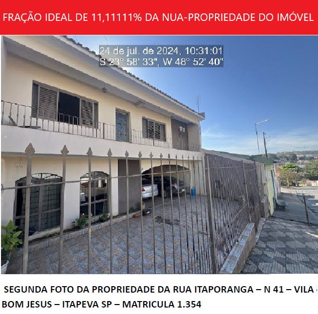 Terreno com fração ideal de 11,11111% em Itapeva/SP