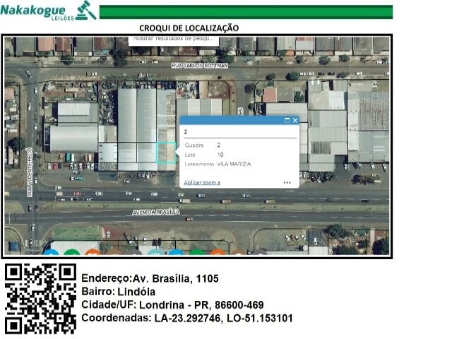 Terreno de 450m² em Londrina/PR com Benfeitorias
