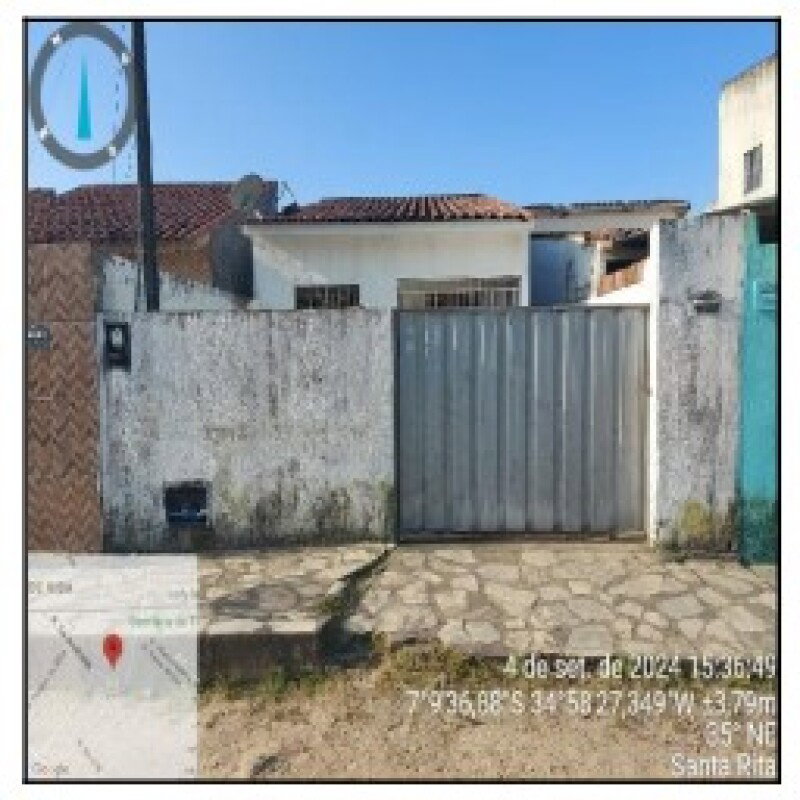 Casa em Santa Rita/PB com 69,85m² de Área Privativa