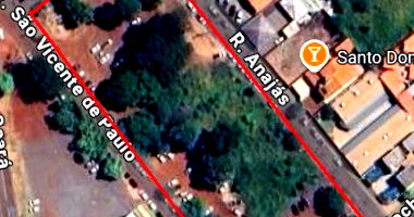 Terreno urbano com benfeitorias em Campo Grande