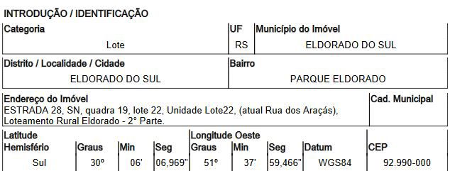 Terreno amplo em Eldorado do Sul - Parque Eldorado 2