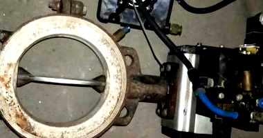 Válvula em aço carbono com atuador de 6"