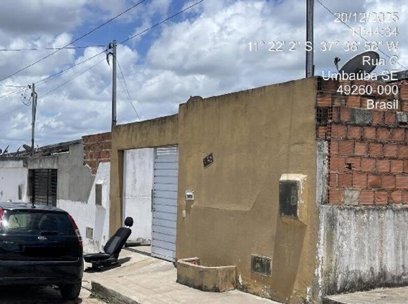 Casa com 59,22m² em Umbaúba/SE - Leilão Caixa Econômica