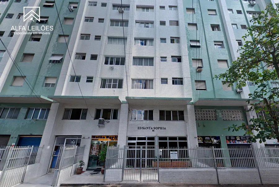 Apartamento com 1 Quarto e Box em São Vicente