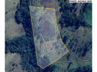 Chácara com 2,86 hectares em pastagens e cultivados, terreno amplo