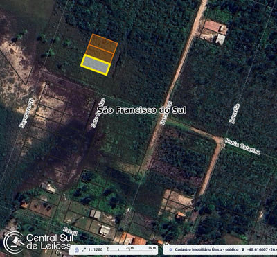 Terreno em São Francisco do Sul/SC com 375m²