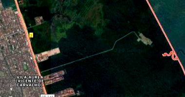 Terreno amplo 52.500m² em Guarujá, Vila Aurea, desocupado