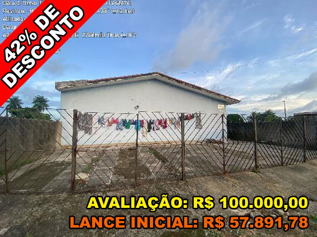 Casa 2 quartos, 1 banheiro, 1 vaga, 52m² construída, desocupada