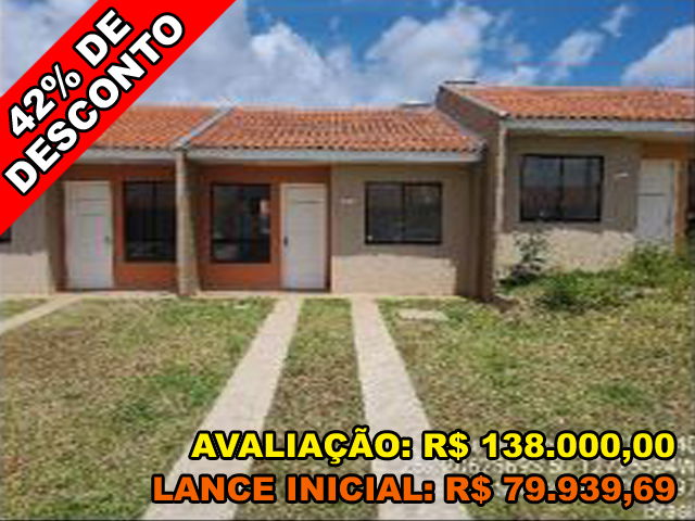 Casa 2 quartos, 1 banheiro, 47.52m² construída, desocupada