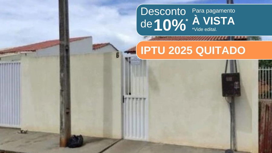Casa com 52m² construída, terreno 255m², ocupada