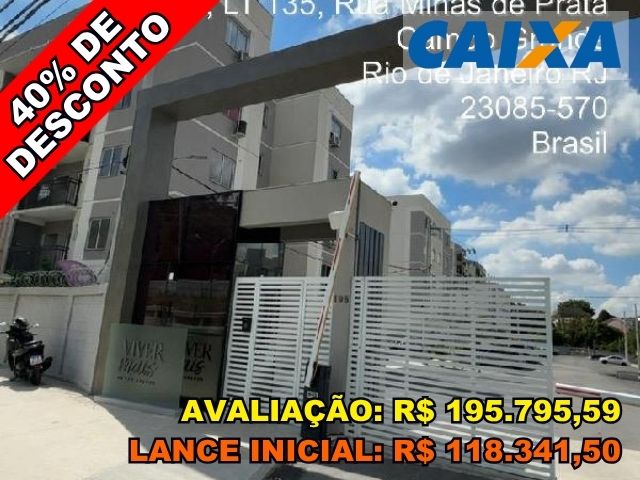 Apartamento 2 Quartos com 50m² em Campo Grande