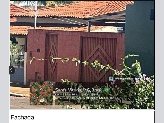 Casa Ocupada com 60m² em Santa Vitória - MG