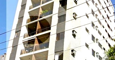 Apartamento 1 Quarto com Sacada em Santos/SP