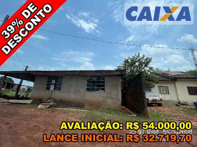 Casa 2 quartos, 1 banheiro, 61.7m² construída, desocupada