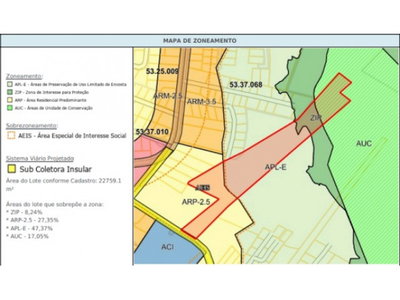 Terreno com 22.759,10m² em Florianópolis/SC