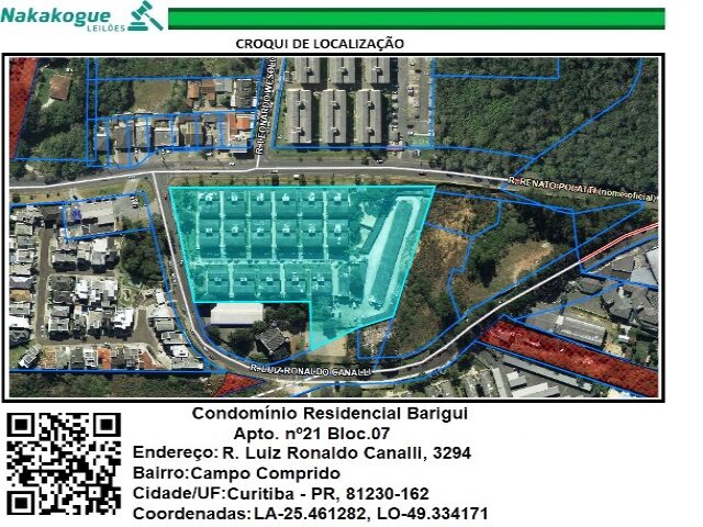 Apartamento 54m² com 2 Quartos e Banheiro em Curitiba/PR