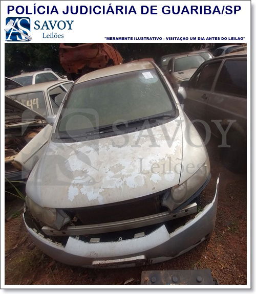 CIVIC LXS FLEX - Sucata com Chassi e Motor Danificados