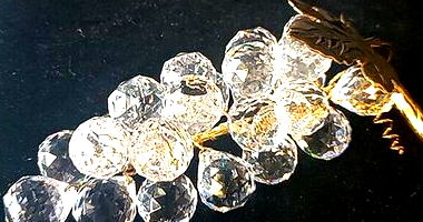 GRAPE BUNCH GOLD METAL (ASFOUR CRYSTAL)