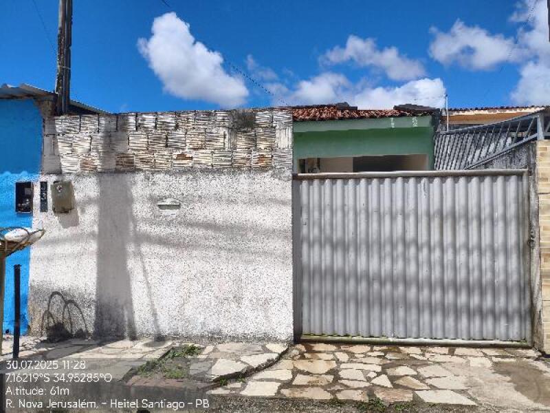 Casa em Santa Rita/PB com 56,5m² de área construída