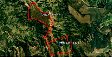 Duas Glebas Rurais Ocupadas com 1.236 hectares no total