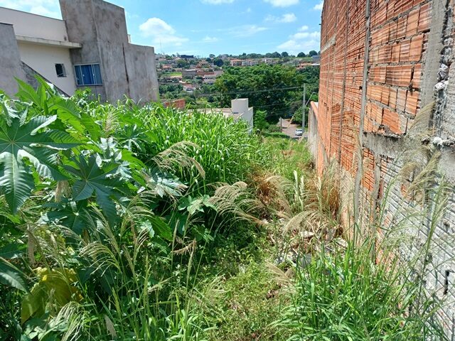 Terreno de 257,50 m² em declive, sem benfeitorias