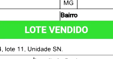 Terreno com 329,79m² em Rio Paranaíba/MG