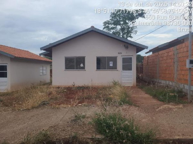 Casa com 2 quartos, 41,89m², terreno 164,96m², desocupada