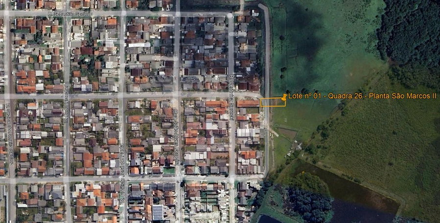 Terreno urbano de 432m² em São José dos Pinhais