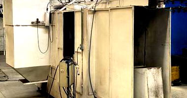 Cabine de Pintura Eletrostática com Noria e Pistolas