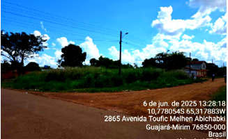 Terreno em Guajará-Mrim/RO com 751m²