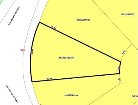 Lote de Terreno com 445m² no Jardim das Paineiras, desocupado