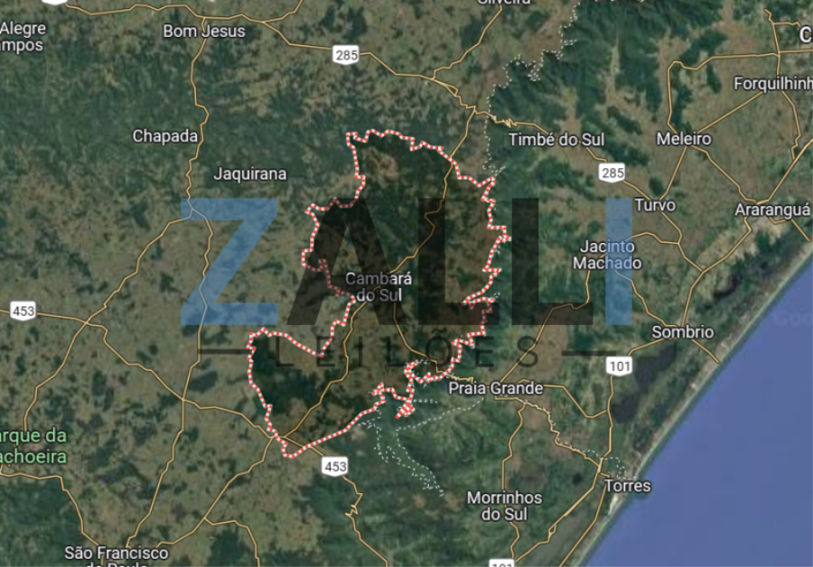 Terreno amplo de 45.000 m² em Cambará do Sul/RS