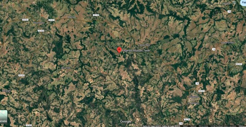 Terreno rural com benfeitorias e casa 5 cômodos