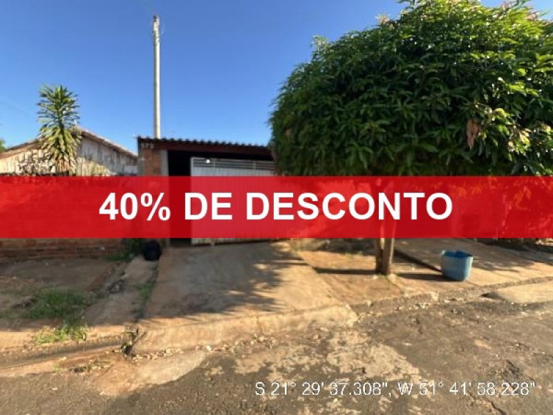 Casa em Ouro Verde/SP com 57,2m² de área total