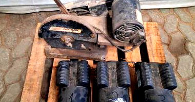 Motores Elétricos e Policorte Usados para Conserto - 4 Peças