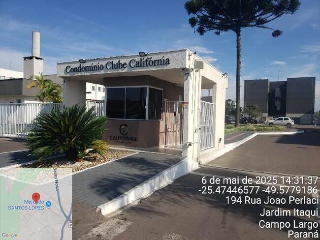 Apartamento 2 Quartos em Campo Largo/PR com Vaga de Garagem