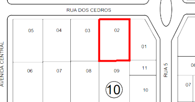 Terreno com 645,79m² em Nova Mutum/MT, lote 2, sem construção regularizada