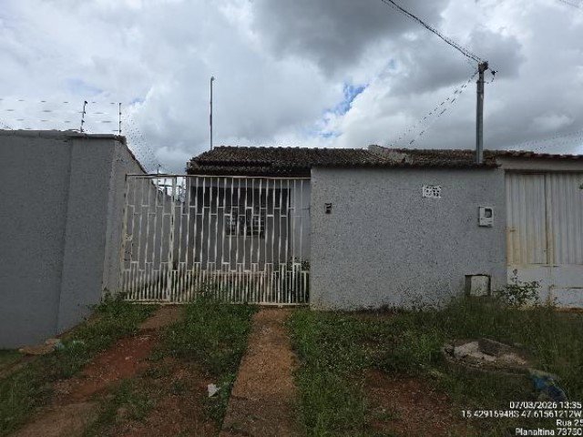 Casa com 2 quartos, 57,53m², terreno de 125m² em Planaltina/GO