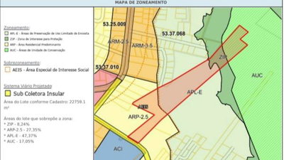 Terreno de 28.886 m² com uso potencial e restrição ambiental