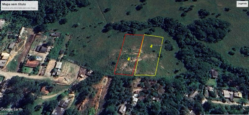 2 Terrenos urbanos com 2.511m² cada em Penha, SC