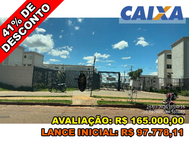 Apartamento com 2 quartos e vaga de garagem em Goiânia