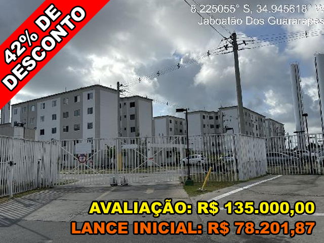 Apartamento 2 quartos com área de serviço e cozinha, 41.79m²
