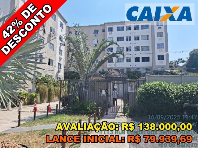 Apartamento 2 quartos, 41m², ocupação não informada