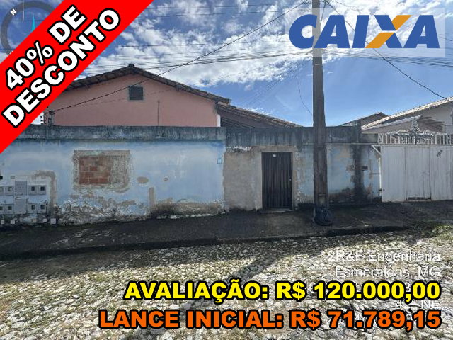 Casa com 2 quartos e 1 vaga em Esmeraldas/MG