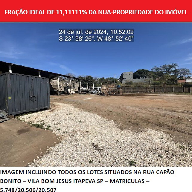 Terreno em loteamento com 1.760m² de área total