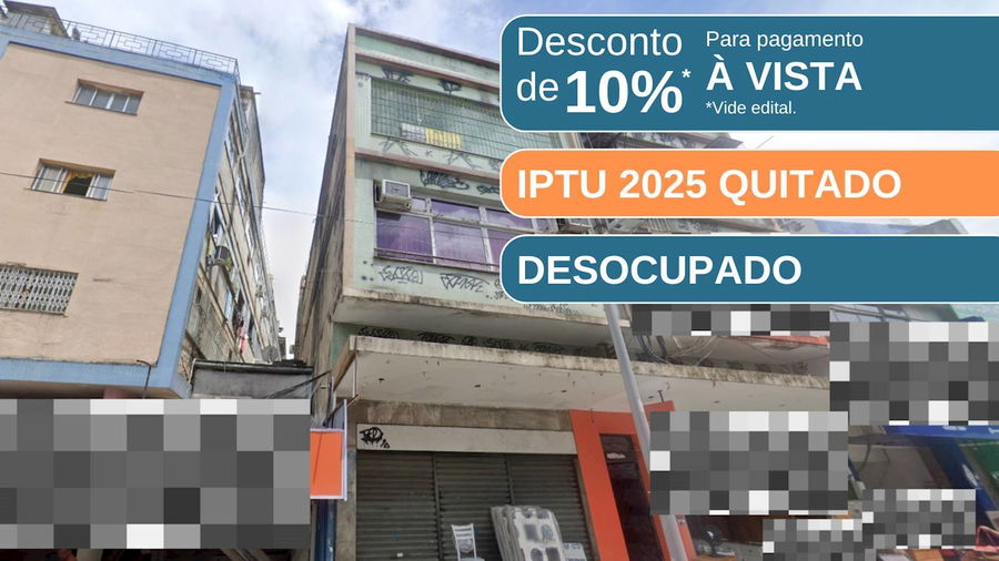 Sala Comercial desocupada com 48m² e sala 303